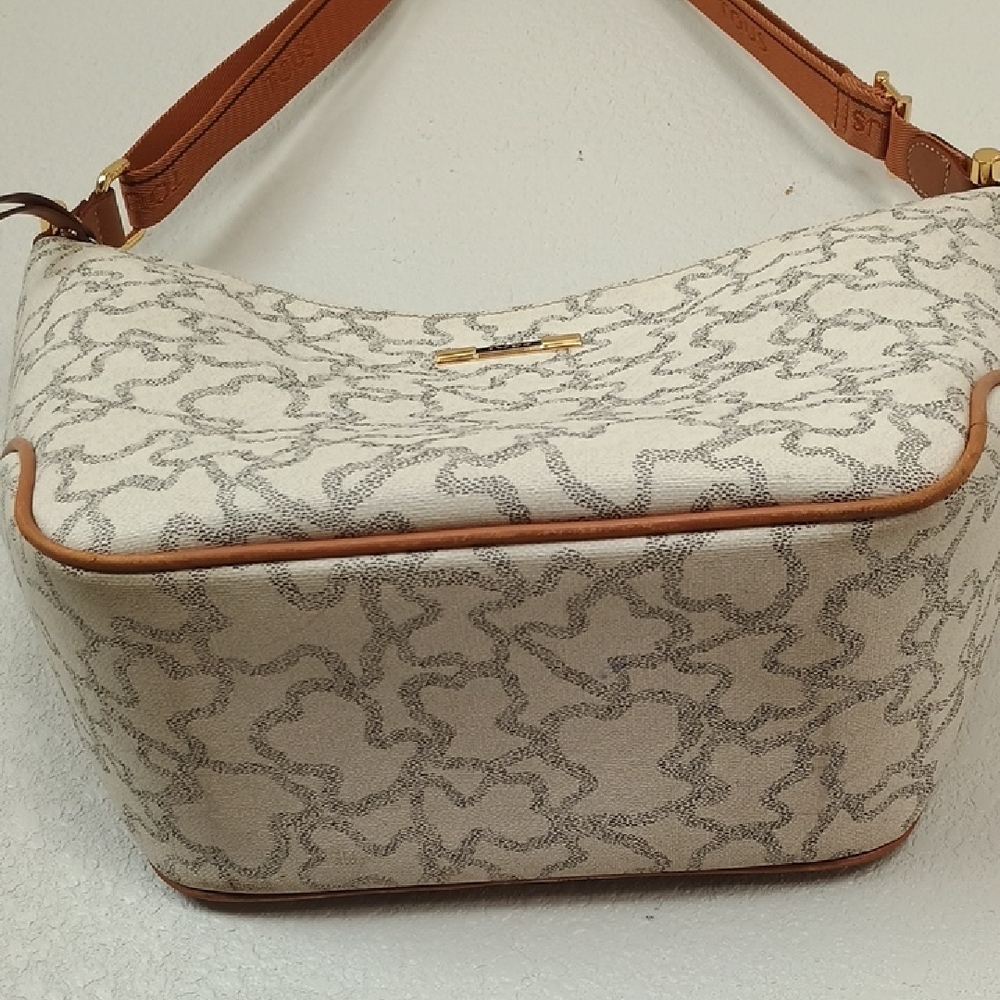 Tous Beige and Brown Shoulder Bag - Picture 10 of 16